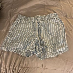 Calvin Klein Striped Drawstring Casual Shorts (Size 4)